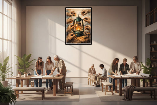 Endless Light artwork representing unity, shared strength, and the idea of keeping the light alive together.
