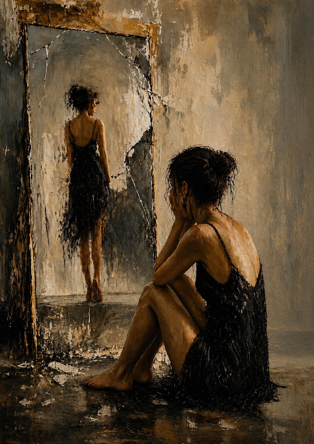 Reunion – Symbolic artwork exploring self-discovery, healing, and the journey of reconnecting with the parts of ourselves that time and experience can hide from view.
