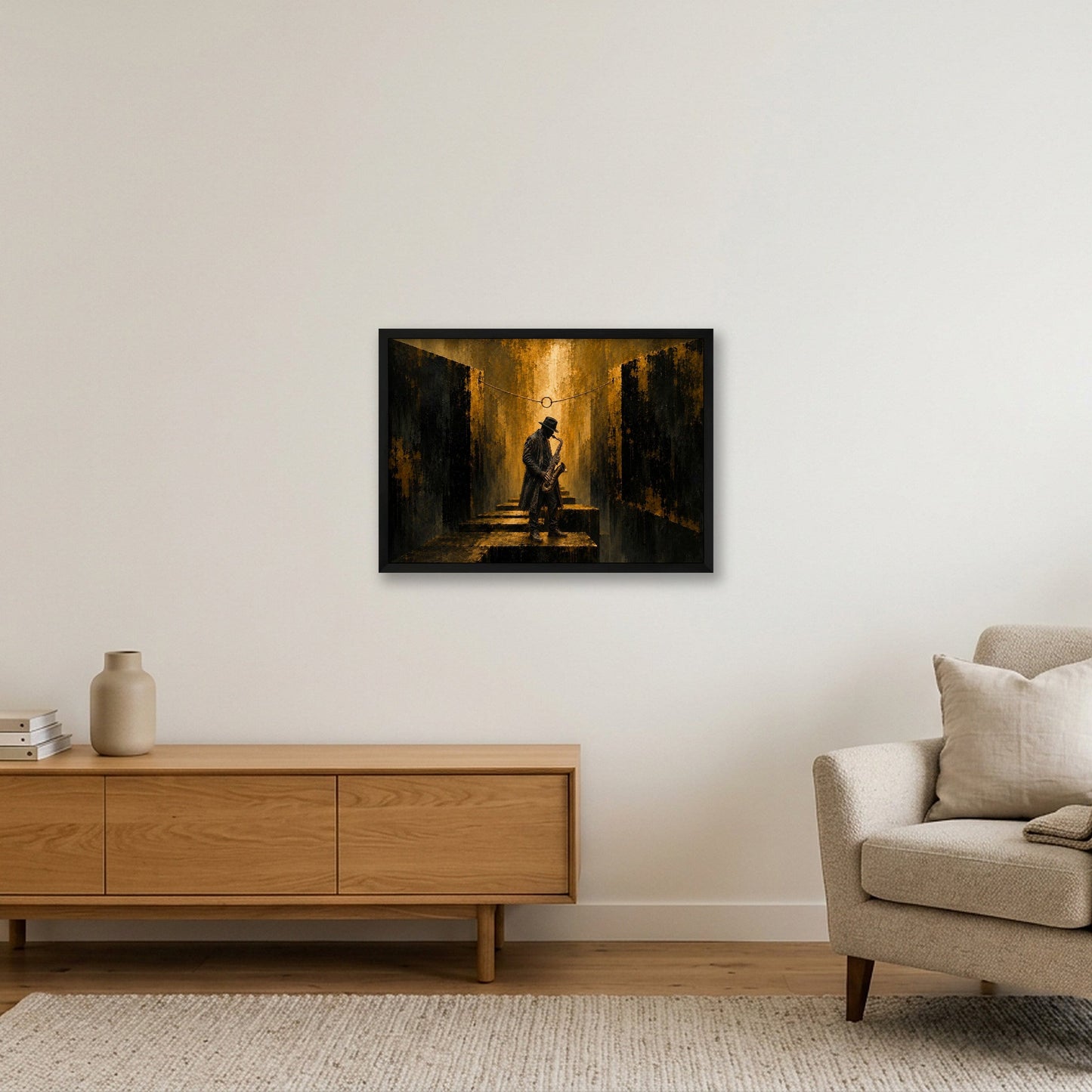 Holding Hope — 59×42cm, 23×17" Black Frame