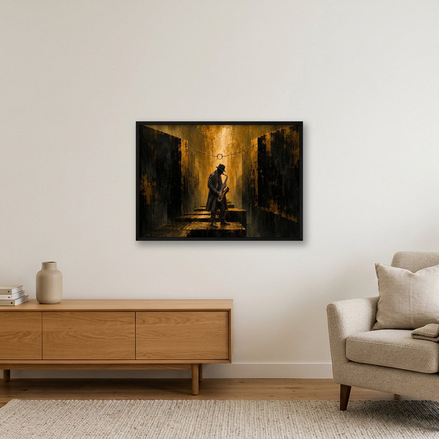Holding Hope — 84×59cm, 33×23" Black Frame