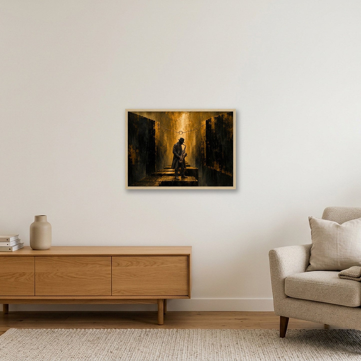 Holding Hope — 59×42cm, 23×17" Oak Frame